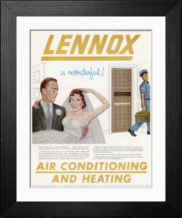 Framed Print : Air Conditioning Advert Framed Print : Air Conditioning Advert