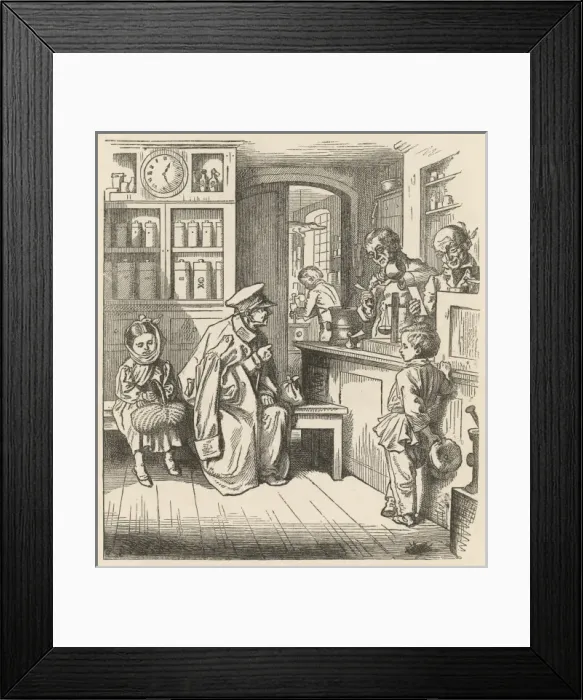Framed Print : At the Chemist / 1870 Framed Print : At the Chemist / 1870