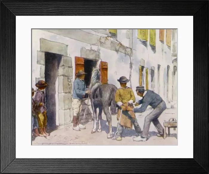 Framed Print : Breton Smithy / 19147 Framed Print : Breton Smithy / 19147