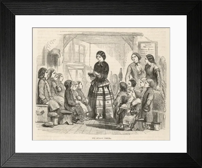 Framed Print : Swedish Sunday School Framed Print : Swedish Sunday School