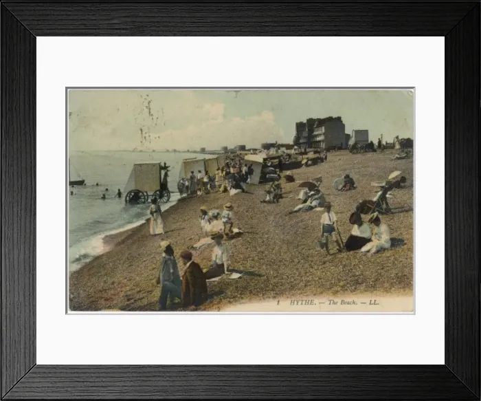 Framed Print : HYTHE / BEACH / 1905 Framed Print : HYTHE / BEACH / 1905