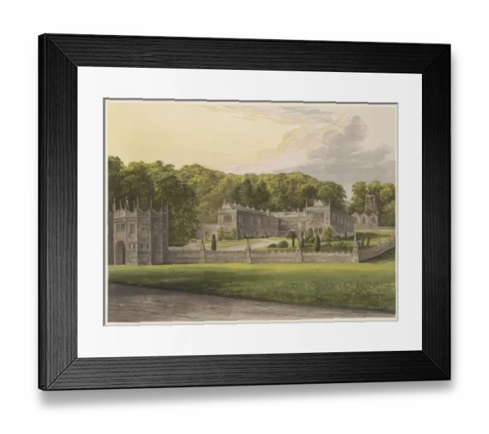 Framed Print : Lanhydrock / Cornwall 1879 Framed Print : Lanhydrock / Cornwall 1879