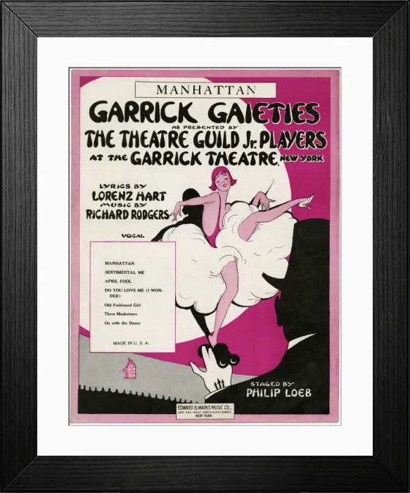 Framed Print : Garrick Gaieties Show Framed Print : Garrick Gaieties Show