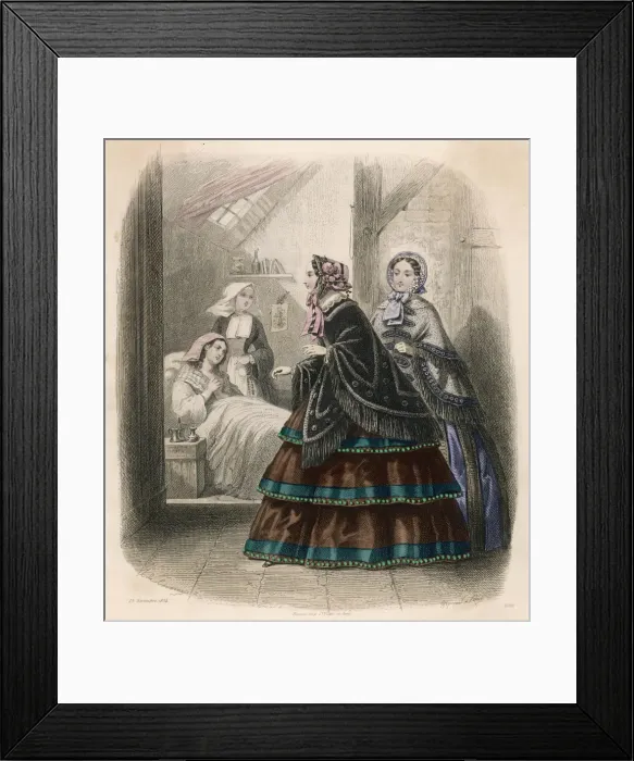 Framed Print : French Sick Visitors Framed Print : French Sick Visitors
