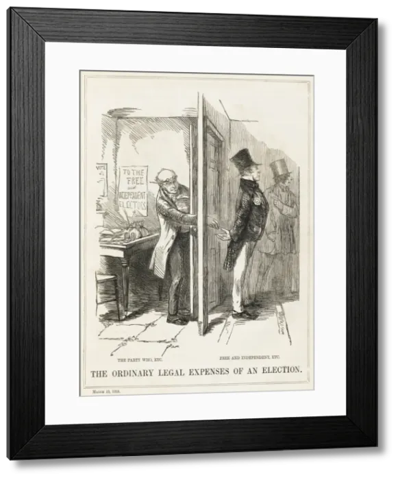 Framed Print : Election Bribery 1853 Framed Print : Election Bribery 1853