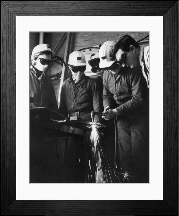 Framed Print : Apprentice Miners / 1966 Framed Print : Apprentice Miners / 1966