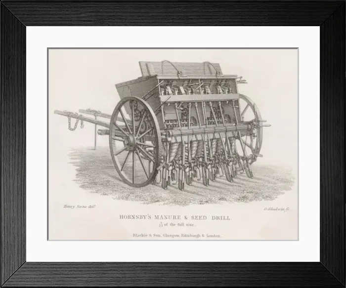 Framed Print : HORNSBYs DRILL 1850 Framed Print : HORNSBYs DRILL 1850