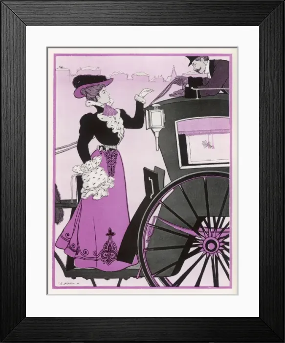 Framed Print : Social / Hansom Fare 1898 Framed Print : Social / Hansom Fare 1898