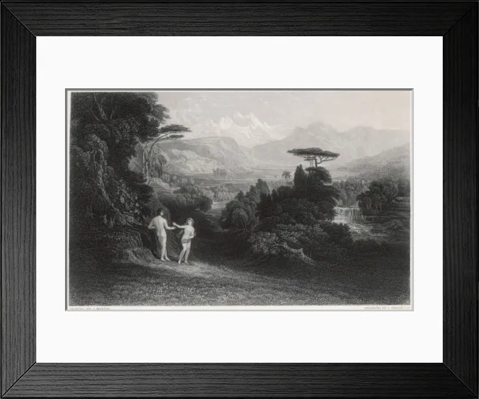 Framed Print : Eve, Adam, Apple (Martin Framed Print : Eve, Adam, Apple (Martin
