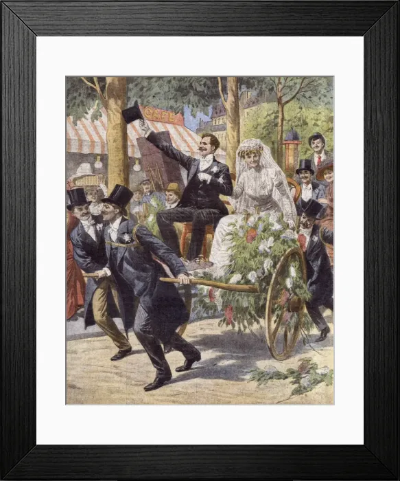 Framed Print : Dragged to the Wedding Framed Print : Dragged to the Wedding