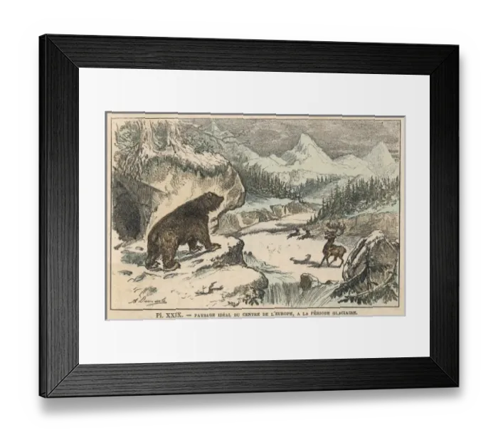 Framed Print : Pleistocene L scape Framed Print : Pleistocene L scape