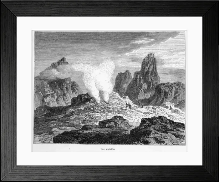 Framed Print : Guadeloupe Sulphurspring Framed Print : Guadeloupe Sulphurspring
