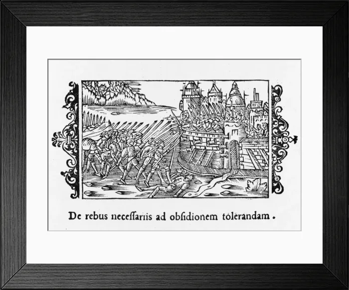 Framed Print : Siege (Olaus Magnus) Framed Print : Siege (Olaus Magnus)