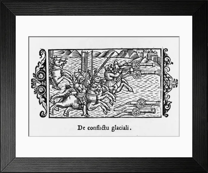Framed Print : Fighting on Ice Framed Print : Fighting on Ice
