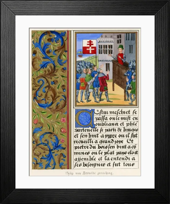 Framed Print : Van Artevelde Rouses Men Framed Print : Van Artevelde Rouses Men