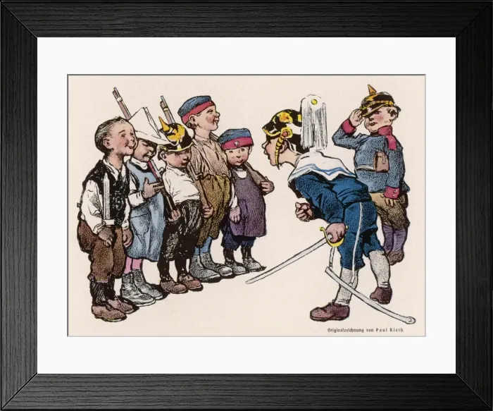 Framed Print : Playing at Wwi Soldiers Framed Print : Playing at Wwi Soldiers