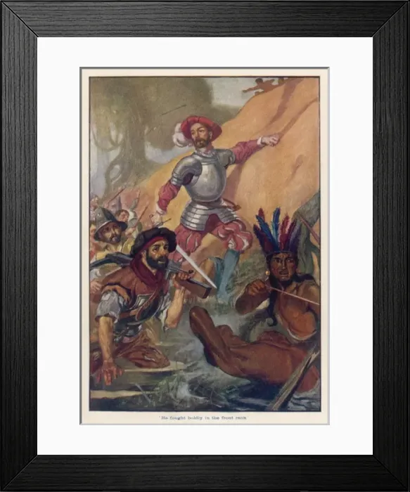 Framed Print : Spaniards Vs Tabascans Framed Print : Spaniards Vs Tabascans
