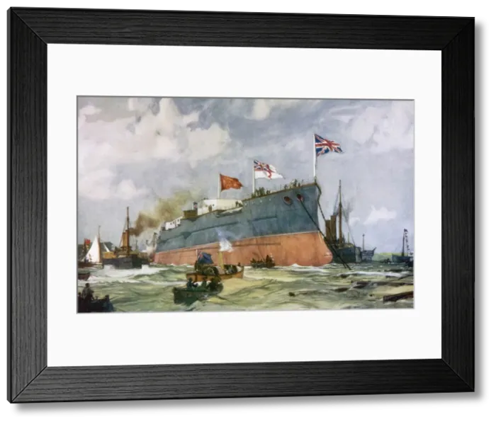 Framed Print : London Ship Launched Framed Print : London Ship Launched