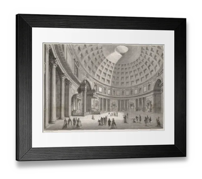 Framed Print : Rome / Pantheon Int C1840 Framed Print : Rome / Pantheon Int C1840