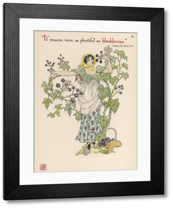 Framed Print : Plants / Rubus Fruticosus Framed Print : Plants / Rubus Fruticosus