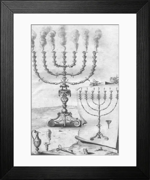 Framed Print : 7-Branch Candlestick Framed Print : 7-Branch Candlestick