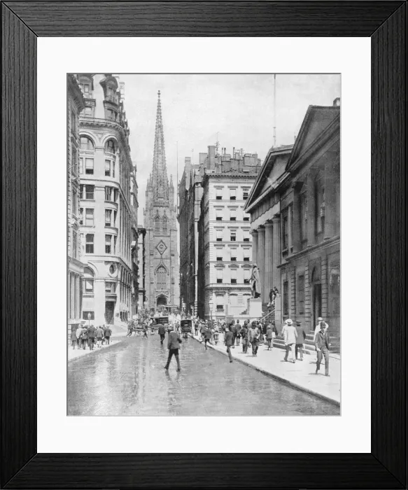 Framed Print : New York  /  Wall Street