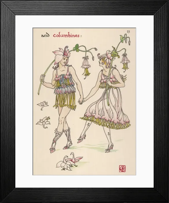 Framed Print : Aquilegia Vulgaris Framed Print : Aquilegia Vulgaris