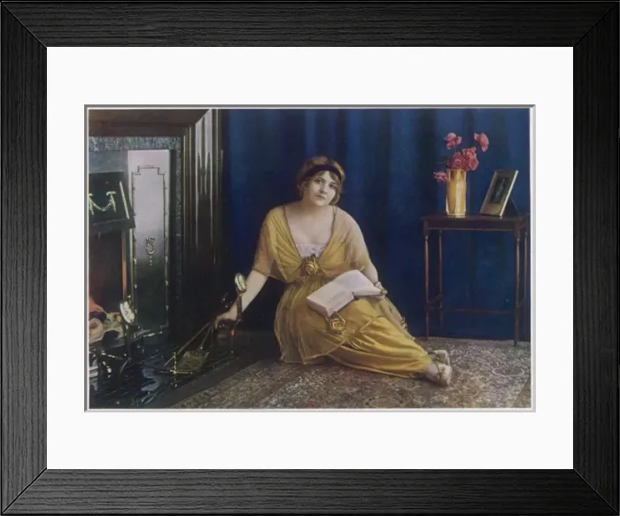 Framed Print : Woman Reads the Reverie Framed Print : Woman Reads the Reverie