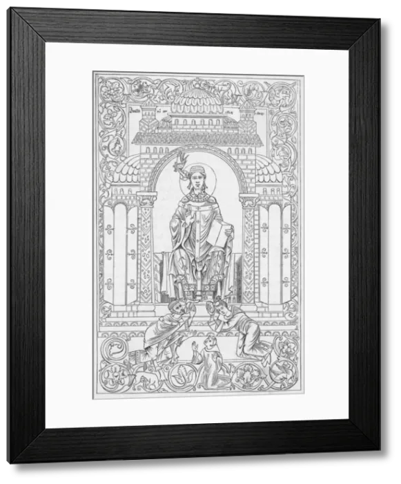 Framed Print : Gregorius I / St. Dunstan Framed Print : Gregorius I / St. Dunstan