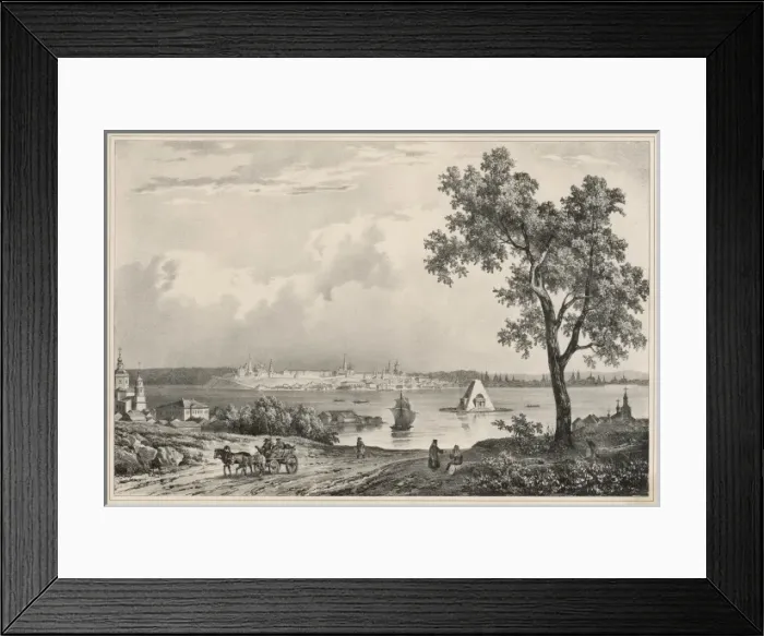 Framed Print : KAZAN - 5. General view of the city from the north Framed Print : KAZAN - 5. General view of the city from the north