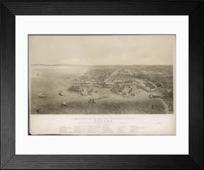 Framed Print : Odessa Birds Eye Framed Print : Odessa Birds Eye
