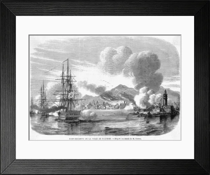 Framed Print : Palermo Bombarded Framed Print : Palermo Bombarded