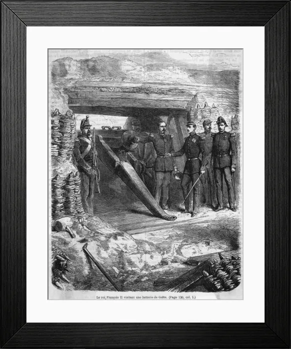 Framed Print : Francesco II at Gaeta Framed Print : Francesco II at Gaeta