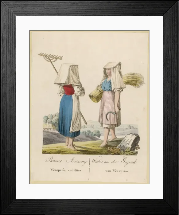 Framed Print : Women Harvesters