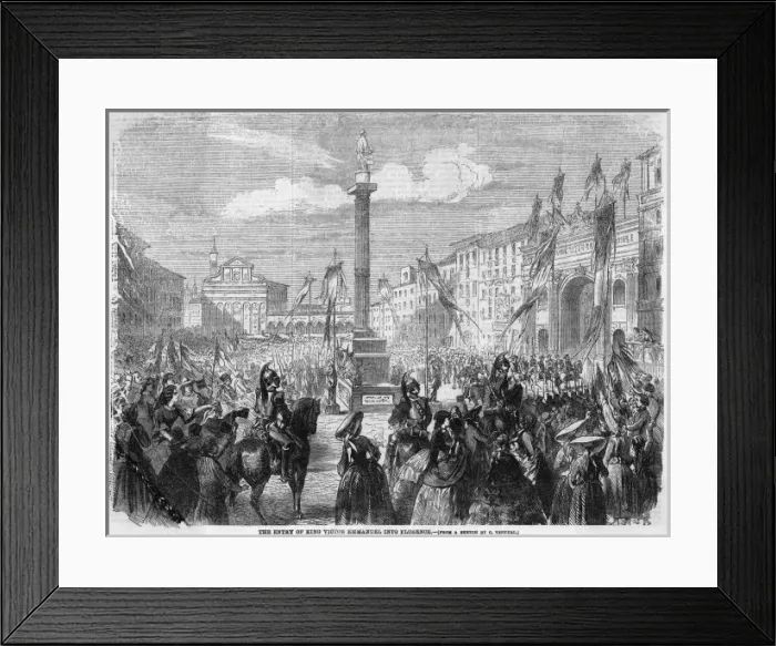 Framed Print : Vittorio Em. at Florence Framed Print : Vittorio Em. at Florence