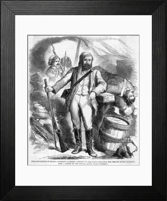 Framed Print : Garibaldi Redshirt Framed Print : Garibaldi Redshirt