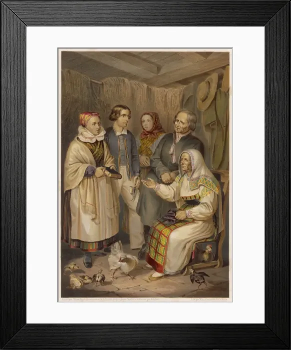 Framed Print : Peasants in their Best Framed Print : Peasants in their Best