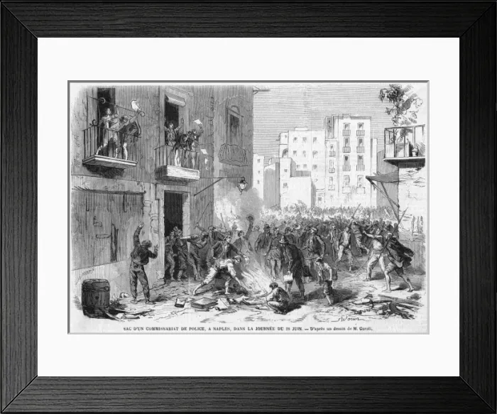Framed Print : Naples Insurrection Framed Print : Naples Insurrection