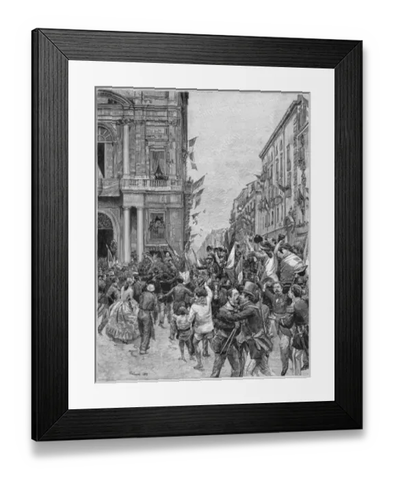 Framed Print : Garibaldi Takes Naples Framed Print : Garibaldi Takes Naples
