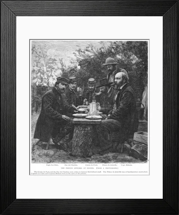 Framed Print : French Officers / Civ. War Framed Print : French Officers / Civ. War