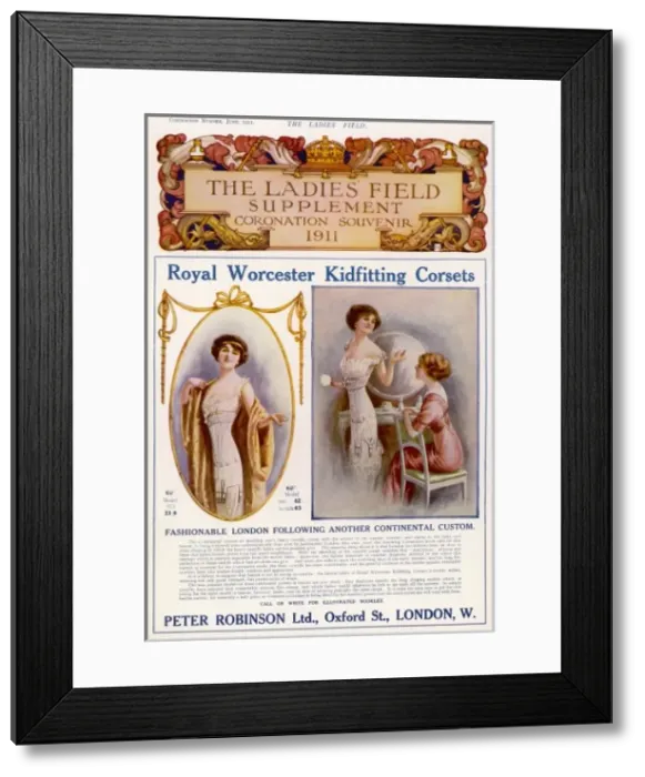 Framed Print : Kidfitting Corsets 1911 Framed Print : Kidfitting Corsets 1911