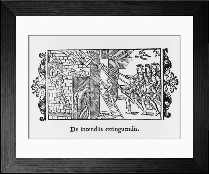 Framed Print : Fire / Scandinavia / 1555 Framed Print : Fire / Scandinavia / 1555