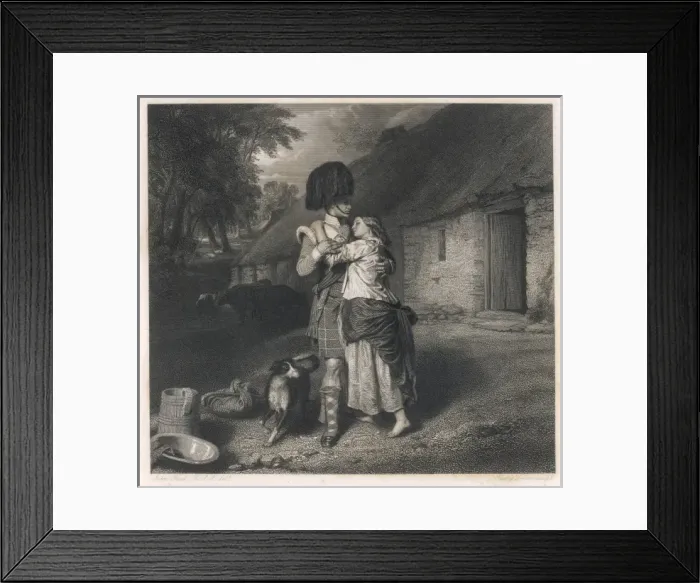 Framed Print : Burns / Soldiers Return Framed Print : Burns / Soldiers Return
