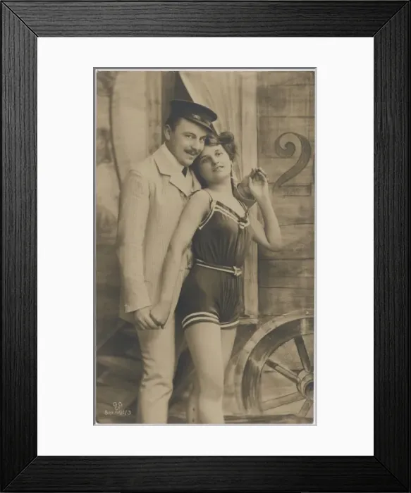 Framed Print : German Bathing Beauty Framed Print : German Bathing Beauty
