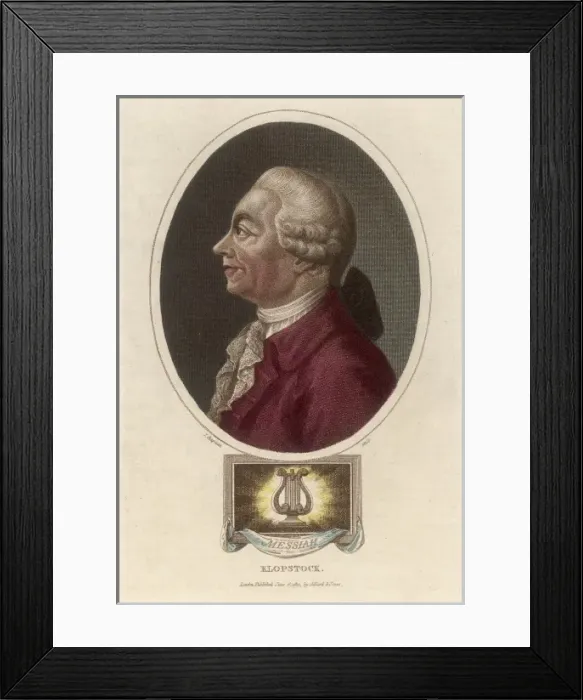 Framed Print : KLOPSTOCK. Friedrich Gottlieb Klopstock German Writer Framed Print : KLOPSTOCK. Friedrich Gottlieb Klopstock German Writer