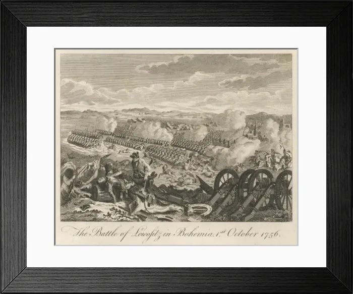 Framed Print : Battle of Lowositz Framed Print : Battle of Lowositz
