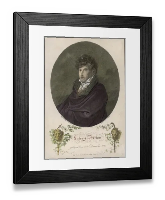 Framed Print : Ludwig Devrient Framed Print : Ludwig Devrient