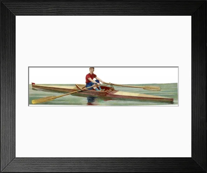 Framed Print : Solo Oarsman Framed Print : Solo Oarsman
