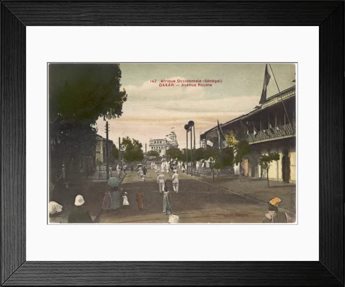 Framed Print : Senegal / Dakar 1915 Framed Print : Senegal / Dakar 1915