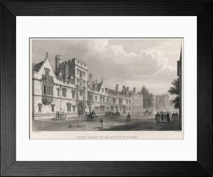 Framed Print : Oxford / All Souls / C1840 Framed Print : Oxford / All Souls / C1840